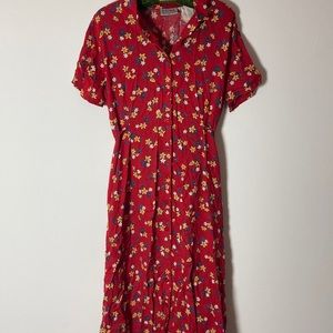 VTG 80s/90s Floral Maxi dress!